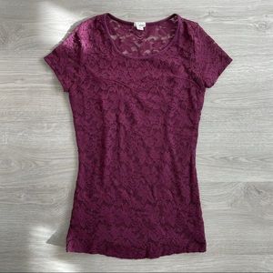 Garage Lace Sweetheart Tee